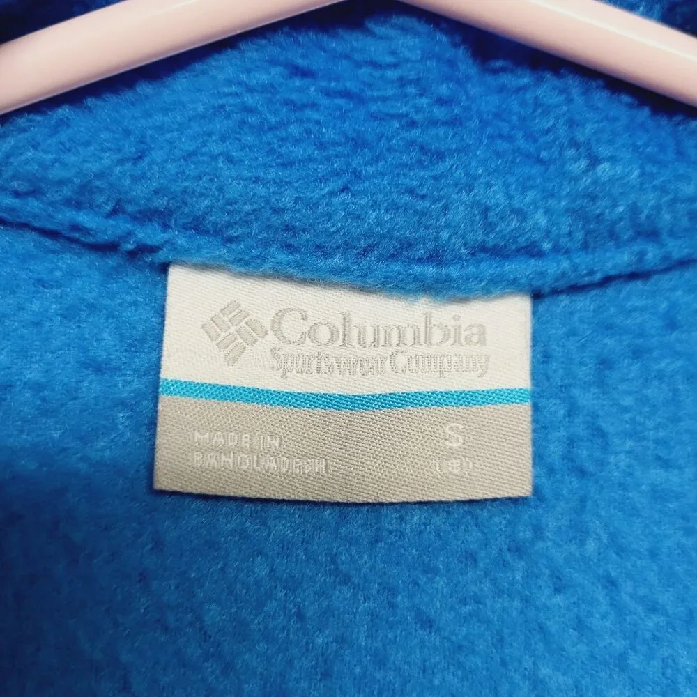 Columbia Jacket Boys Small 8 Blue Steen's Mountain 2 Fleece Full Zip All Season